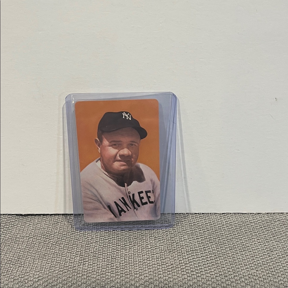 Vintage 1973 Babe Ruth (4 of Hearts) Smithsonian Playing Card.